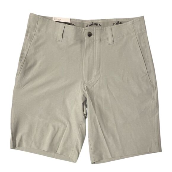 Pearl Grey Heather - Callaway Men's Moisture Wicking Stretch Media Pocket Perfor - Picture 1 of 2